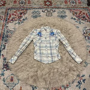 Johnny Was J3 embroidered western top medium